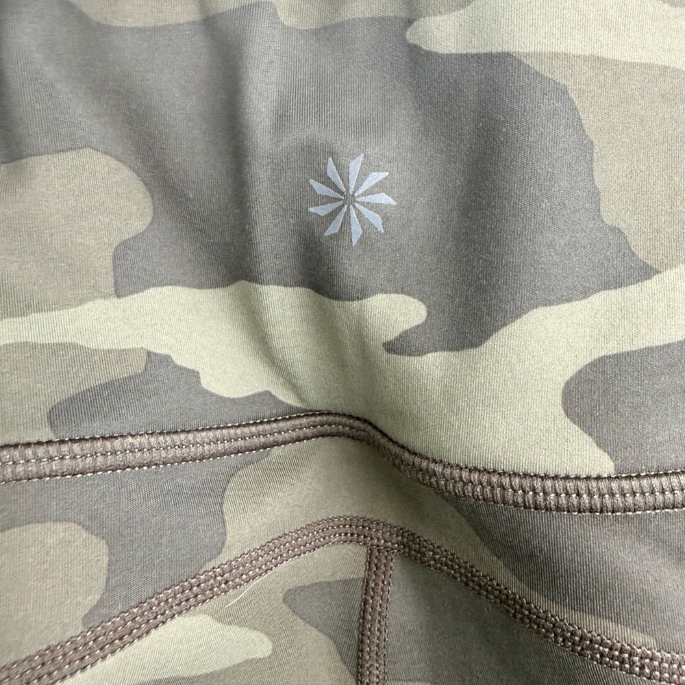 Athleta Camo High Rise Pocket Leggings Small Green Gray Camouflage - Picture 4 of 8
